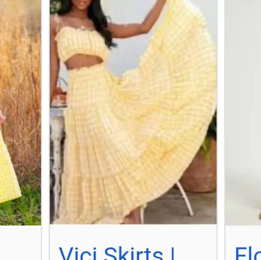 Vici Yellow Two Piece Skirt Set - Picture 8 of 16